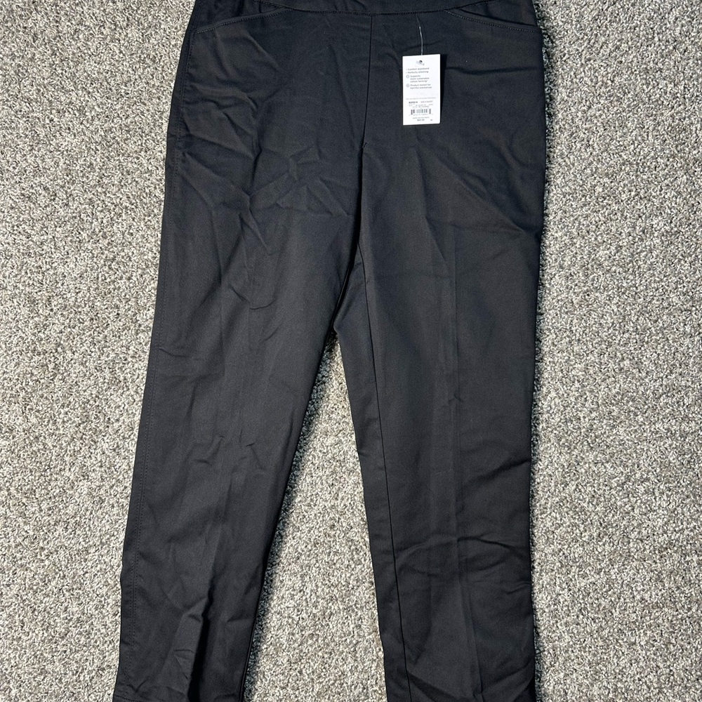 NWT Croft & Barrow women’s effortless stretch straight pull on pants SZ 8 short - Picture 2 of 7